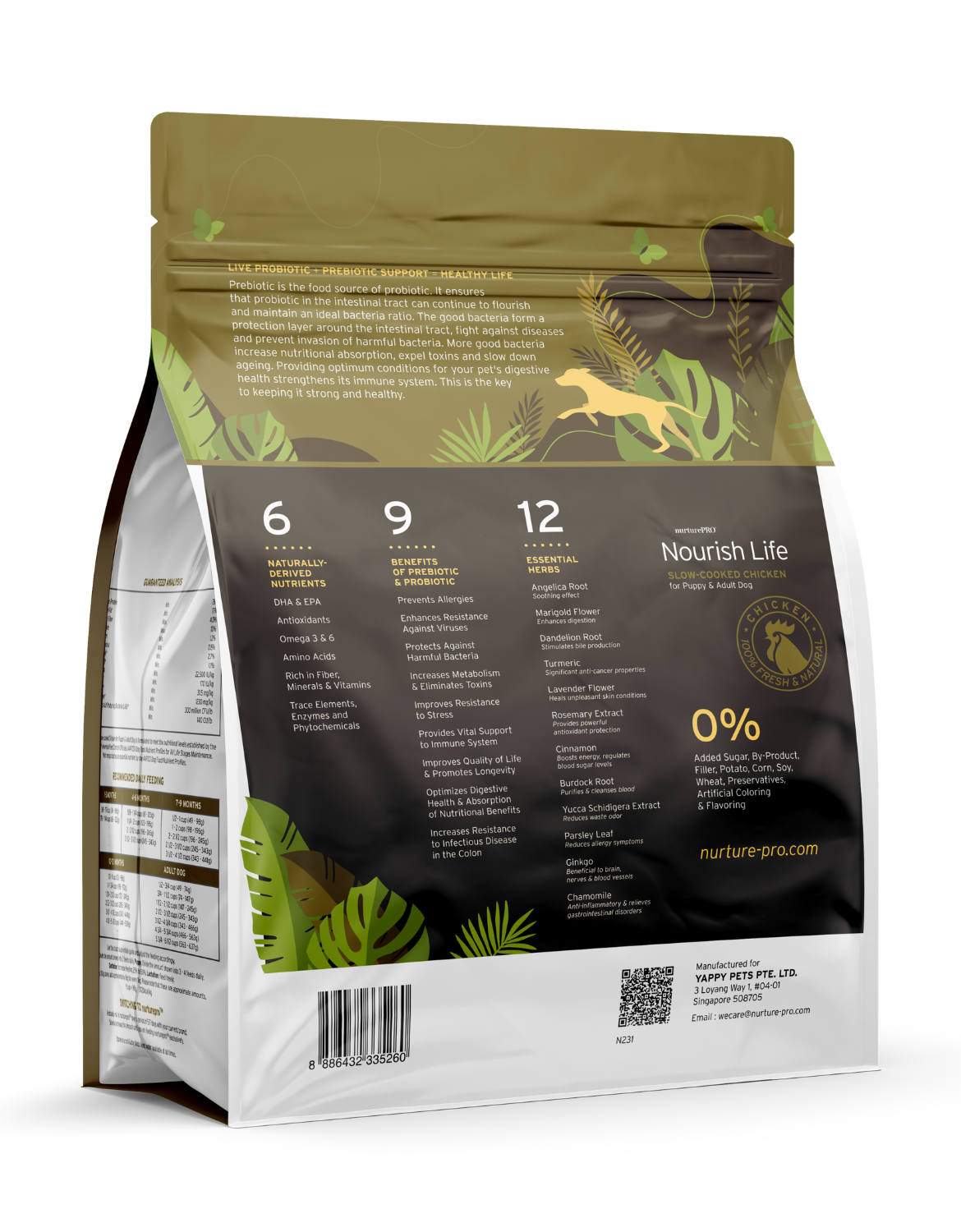 Nurture Pro Dog Nourish Life 11.8kg Slow-cooked Chicken Puppy & Adult Dog Dry Dog Food image 2