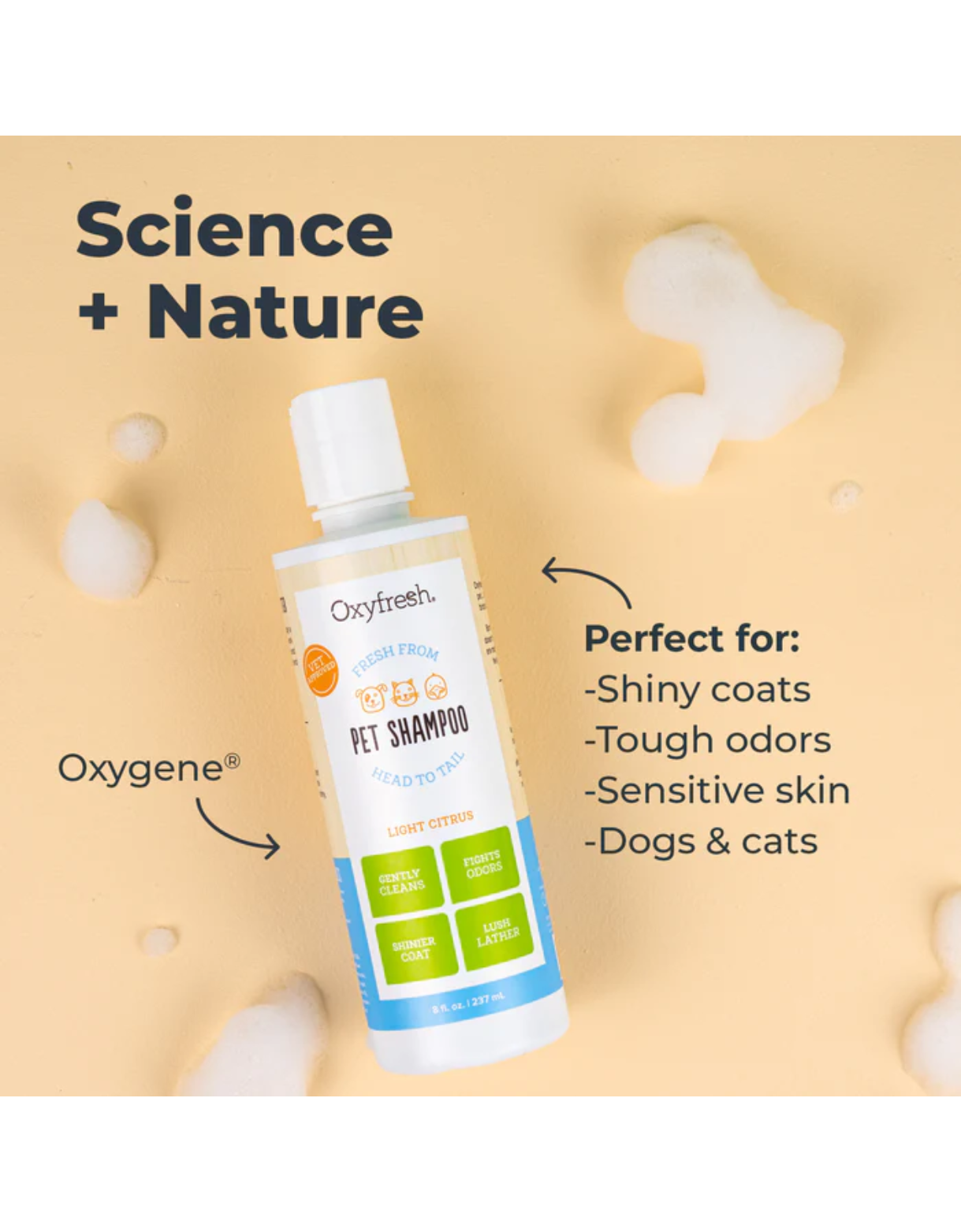 Oxyfresh 743ml (25oz) Advanced Pet Shampoo Sensitive Skin Formula for Dogs & Cats (EXP: 01 Apr 2027) image 3