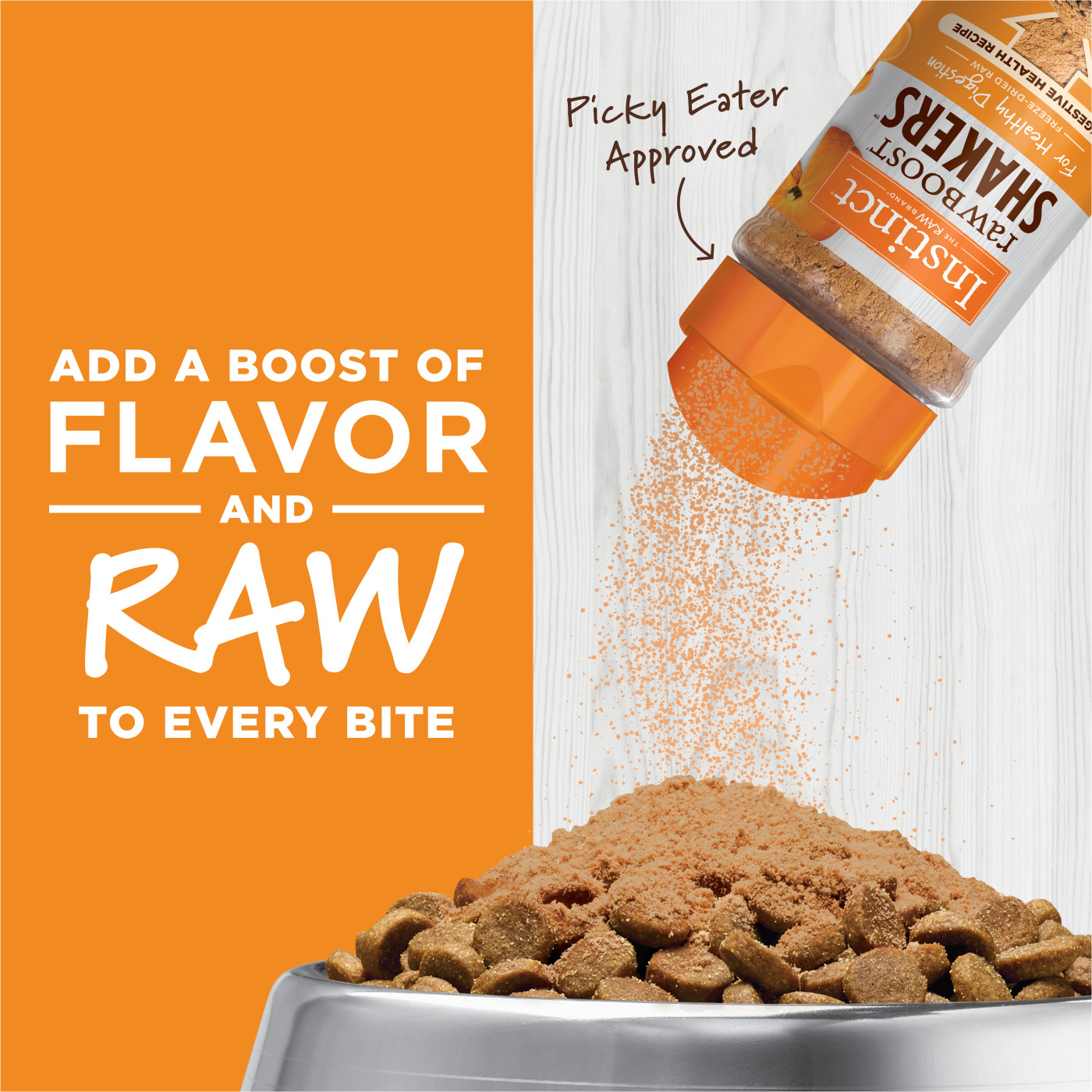 Instinct Freeze Dried Raw Boost Shakers Cat 5.5oz Digestive Health Freeze Dried Mixer Cat Food Topper image 6