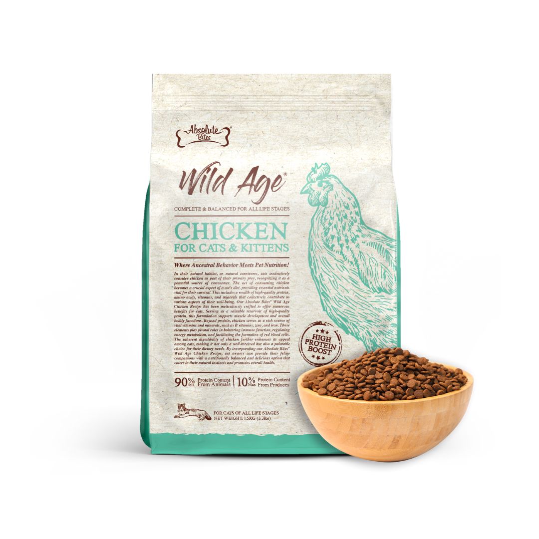 Absolute Bites Cat Wild Age 5.44kg Chicken Dry Cat Food image 4