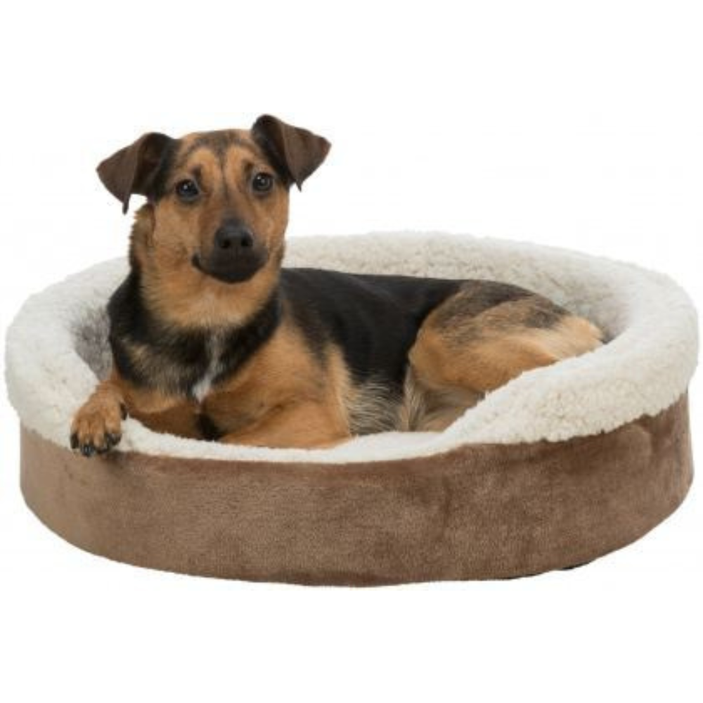 Trixie Beige and Brown Oval Cosma Bed For Dogs 70 × 55 cm image 5