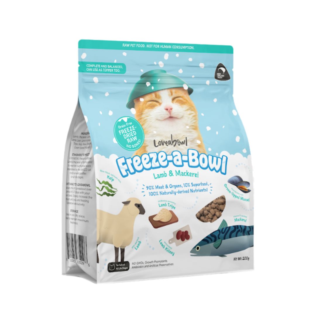Loveabowl Cat Freeze A Bowl Lamb & Mackerel Dry Cat Food image 2
