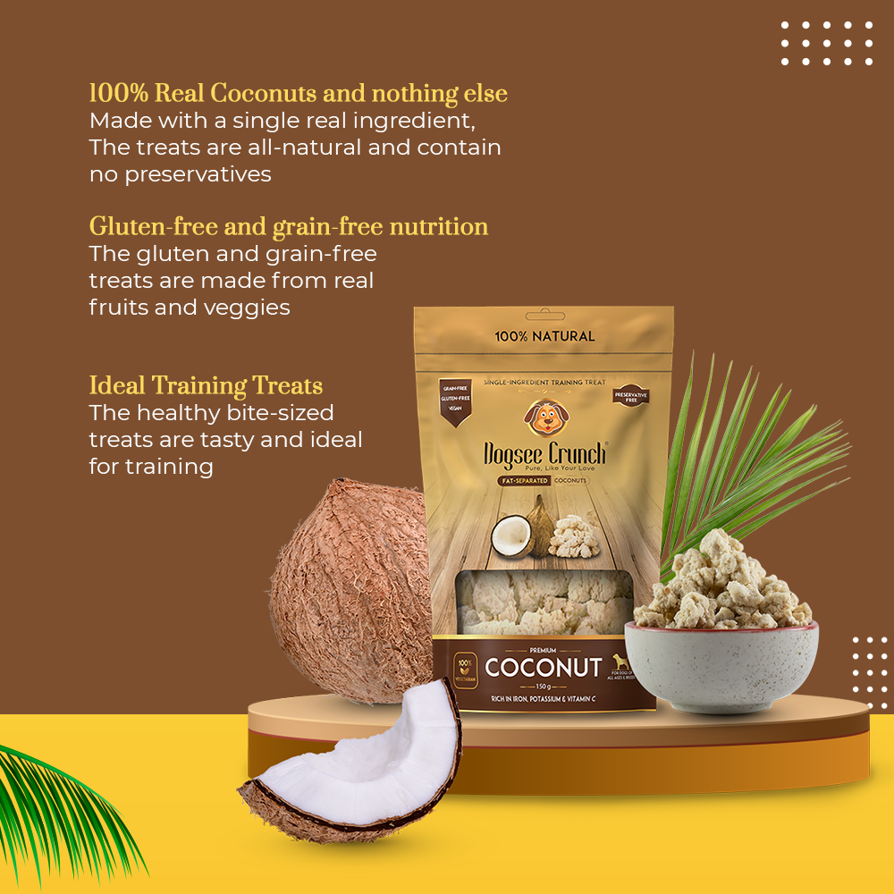 Dogsee Crunch Freeze Dried Coconut 50g Dog Treats image 5