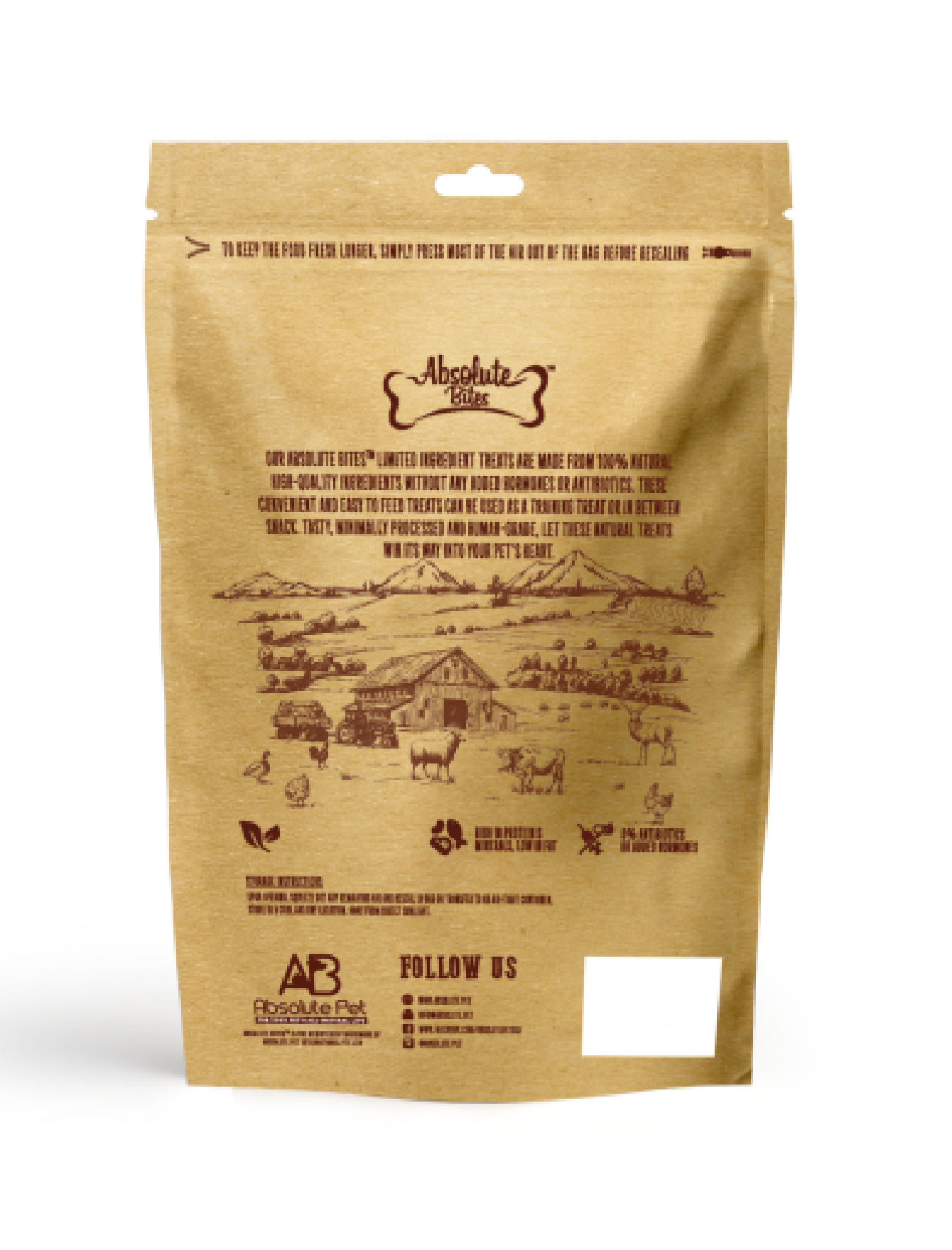 Absolute Bites 40g Single Ingredient Freeze Dried Red Lobster Dog Treat image 2