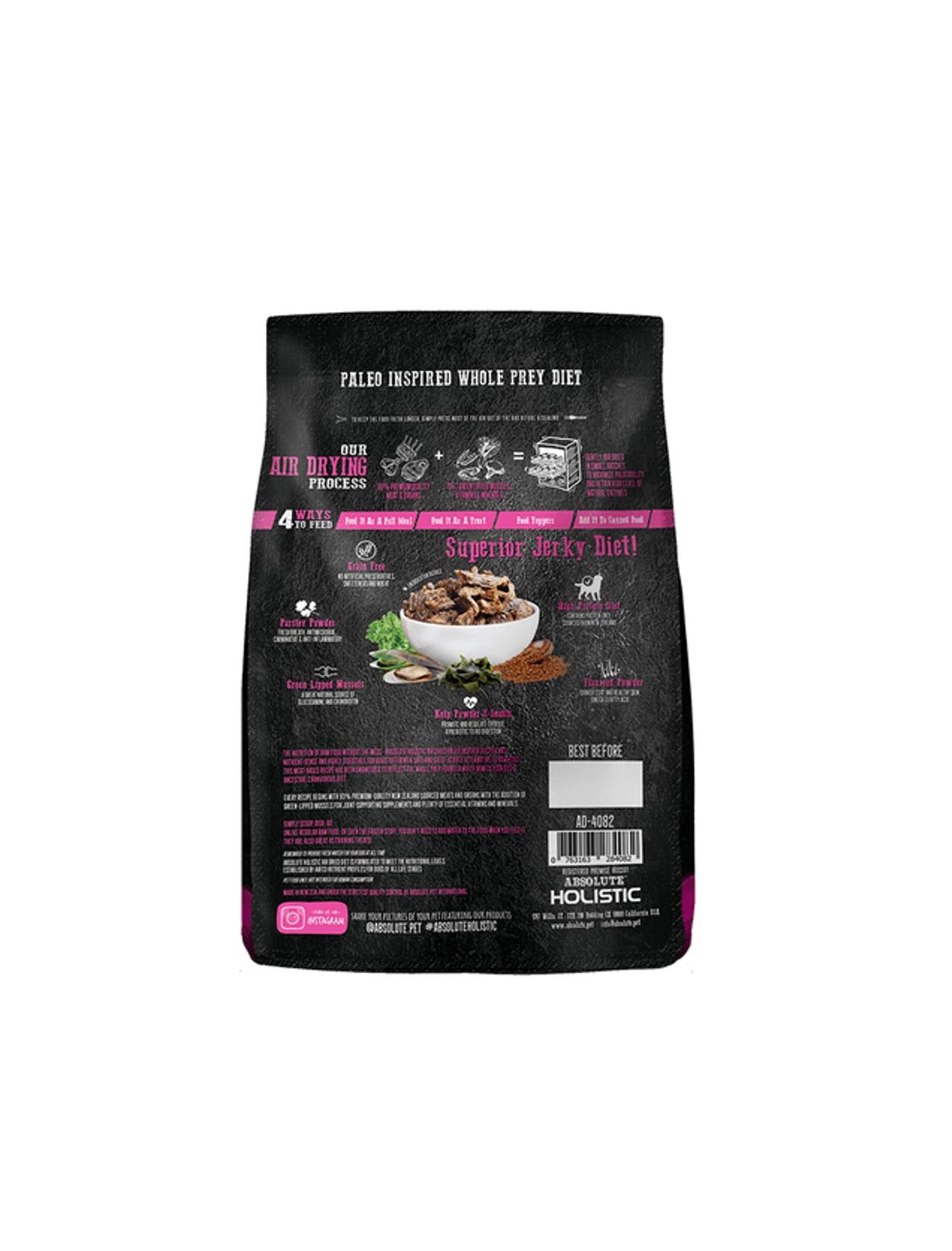 Absolute Holistic Dog 1kg Air Dried Beef & Hoki Dry Dog Food image 2