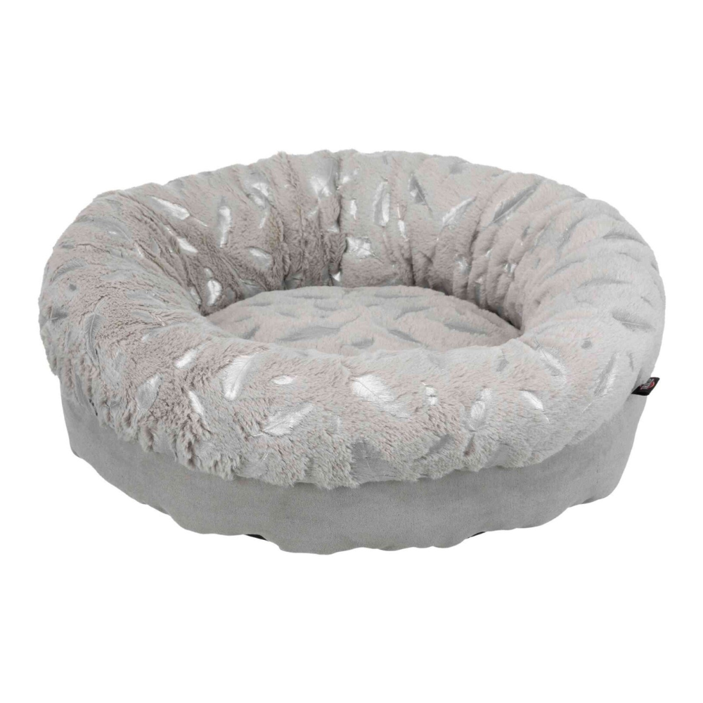 Trixie Feather Bed Round ø 50 cm, Grey/Silver image 2
