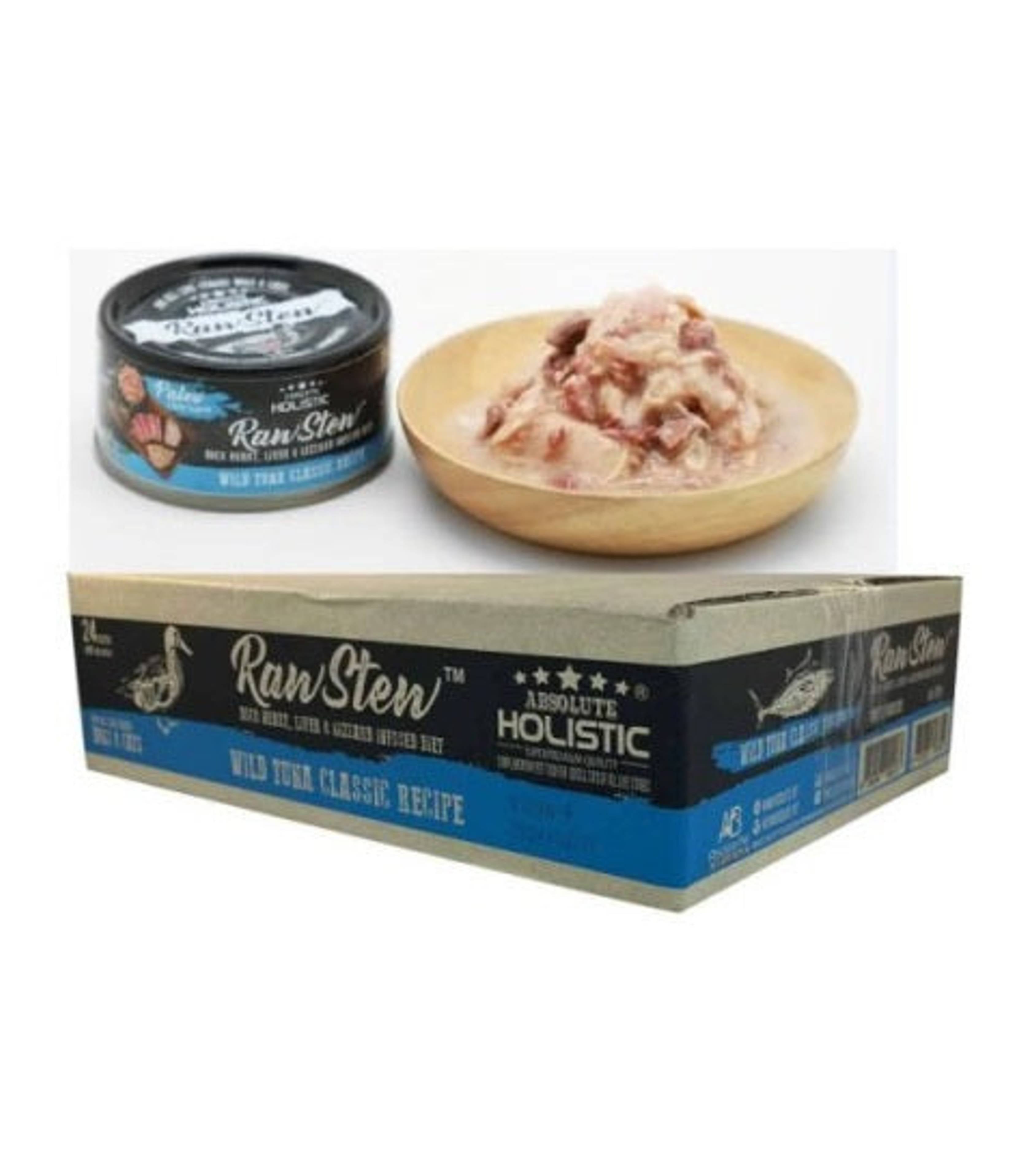 Absolute Holistic Rawstew 80g Wild Tuna Classic Wet Food For Cats And Dogs image 5
