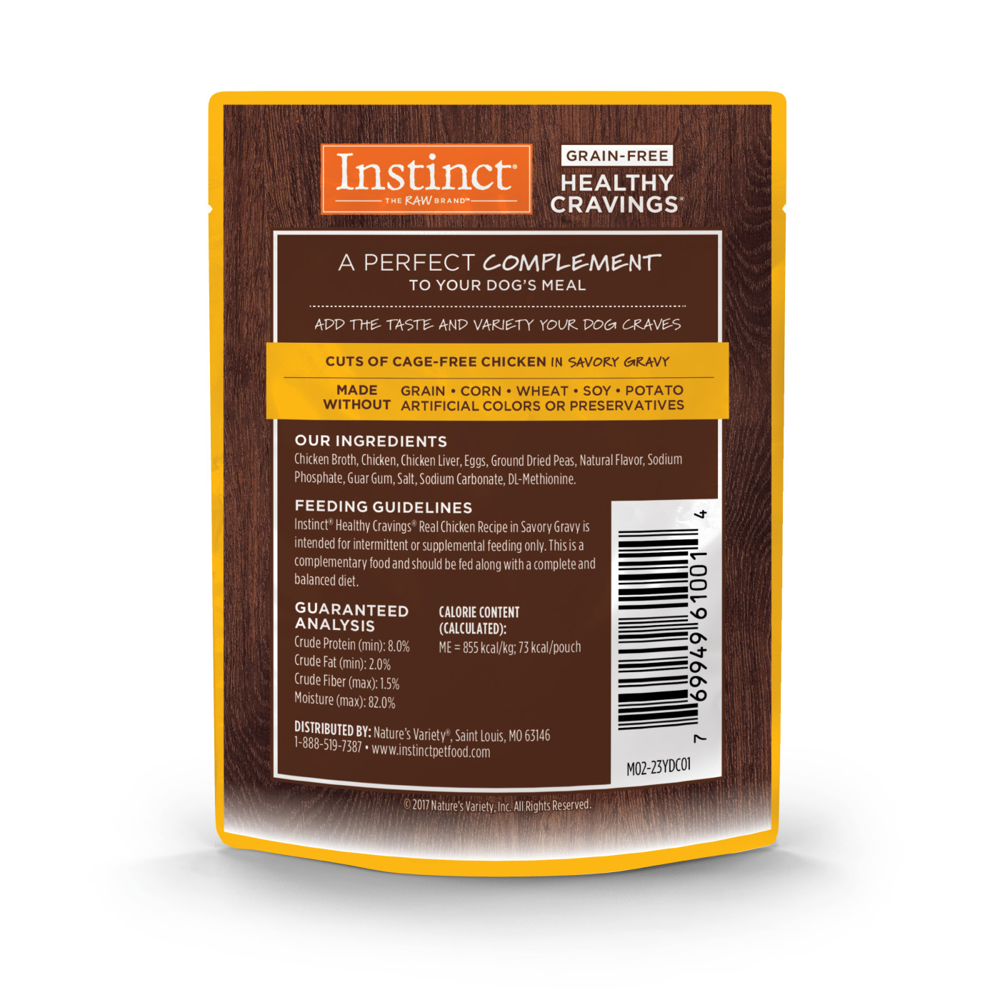 Instinct Healthy Cravings Dog 3oz Grain Free Real Chicken Wet Dog Food Topper image 3