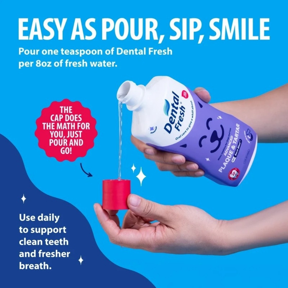 Dental Fresh Water Additive Advanced Plaque & Tartar for Dogs & Cats 8oz (237ml) image 5