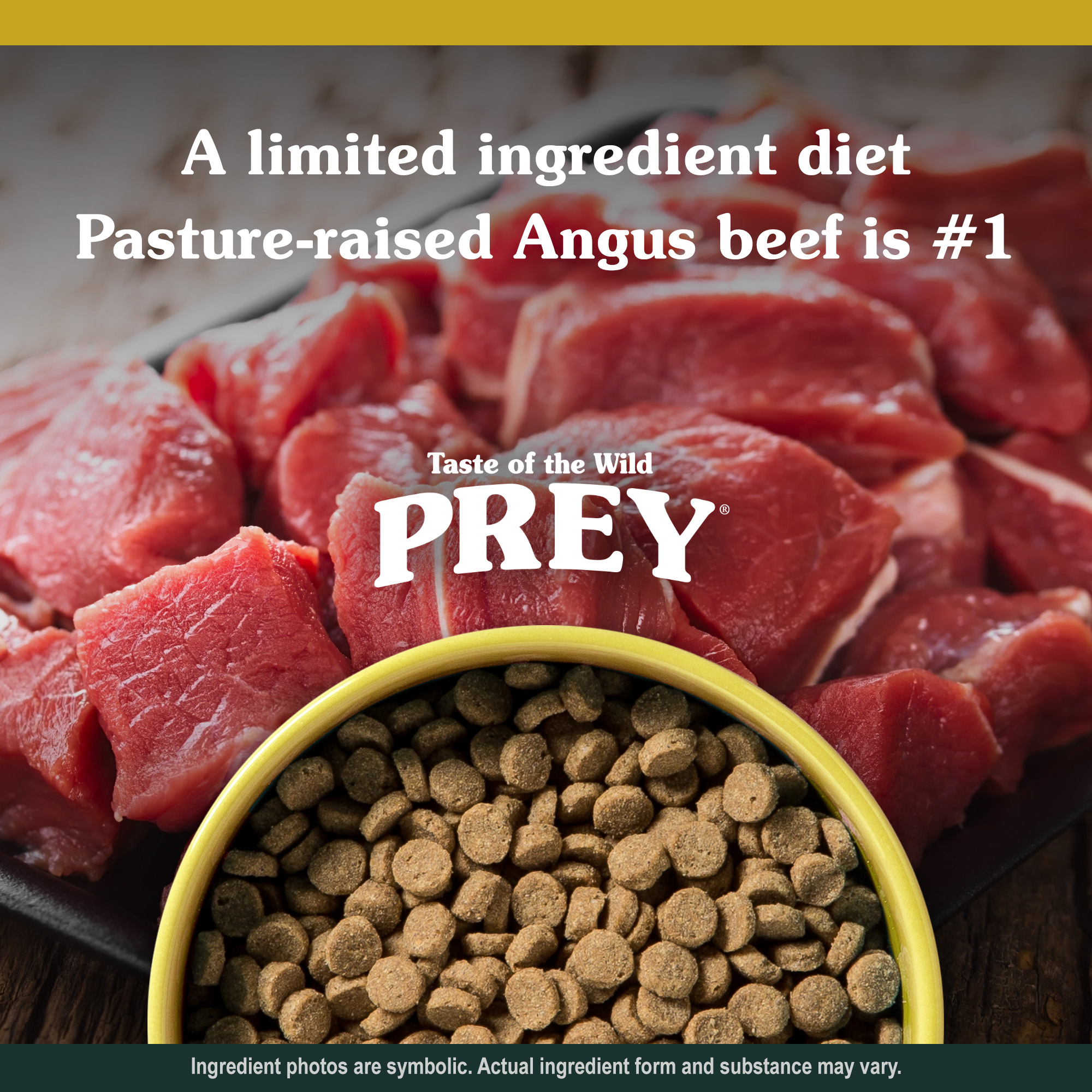 Taste of the Wild Cat 6.8kg/15lbs Prey Angus Beef Dry Cat Food image 3