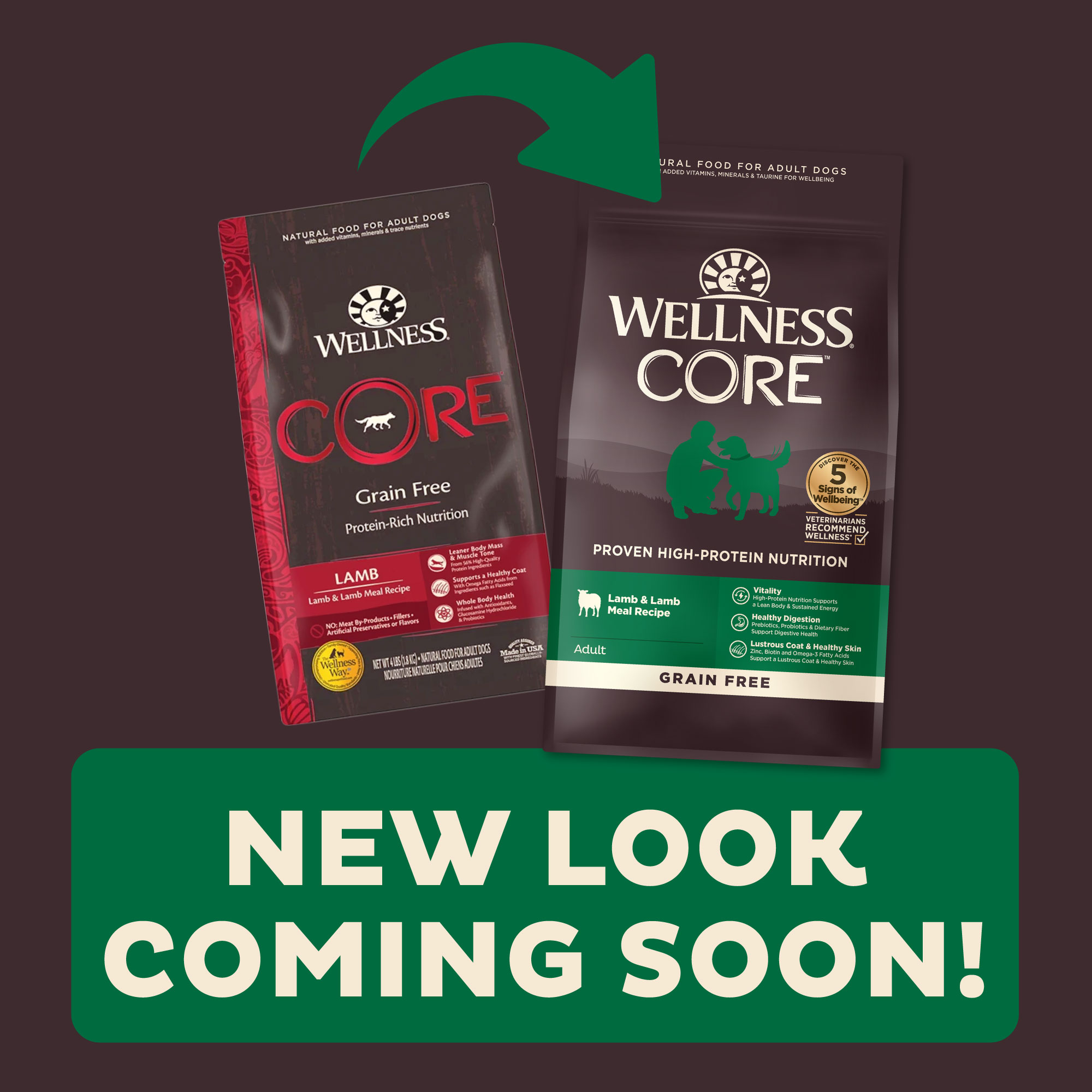 Wellness CORE Dog 1.8kg (4lb) Grain Free Lamb Dry Dog Food image 6