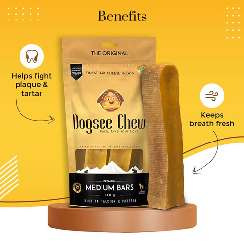 Dogsee Dental Chew Medium Long-lasting 140g for Medium Dogs image 2