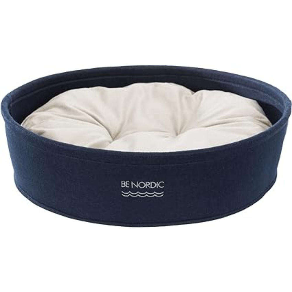Trixia Be Nordic Bed, Round, Felt, Ø 45 cm, Blue image 5