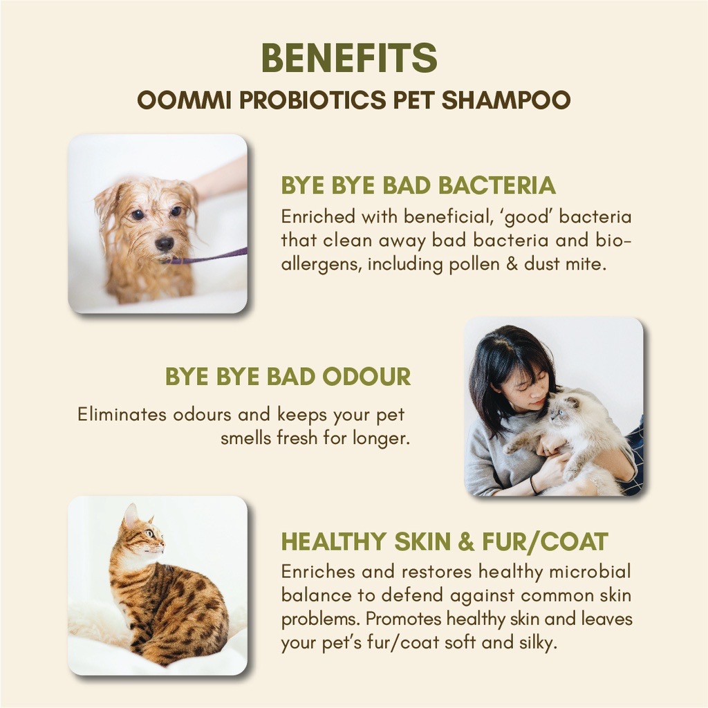 OOMMI 500ml Probiotics Pet Shampoo for Normal Skin image 7