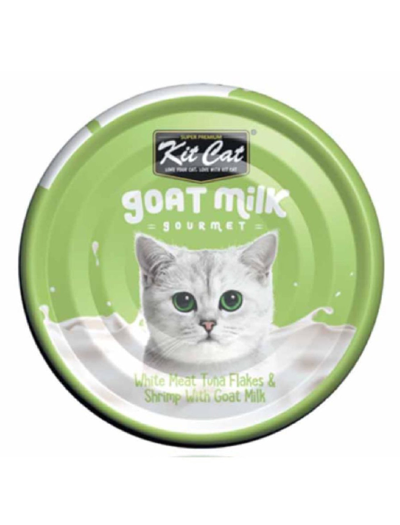 Kit Cat 70g Goat Milk Gourmet White Meat Tuna Flakes & Shrimp With Goat Milk Wet Cat Food (EXP: 21 Nov 2027) image 4