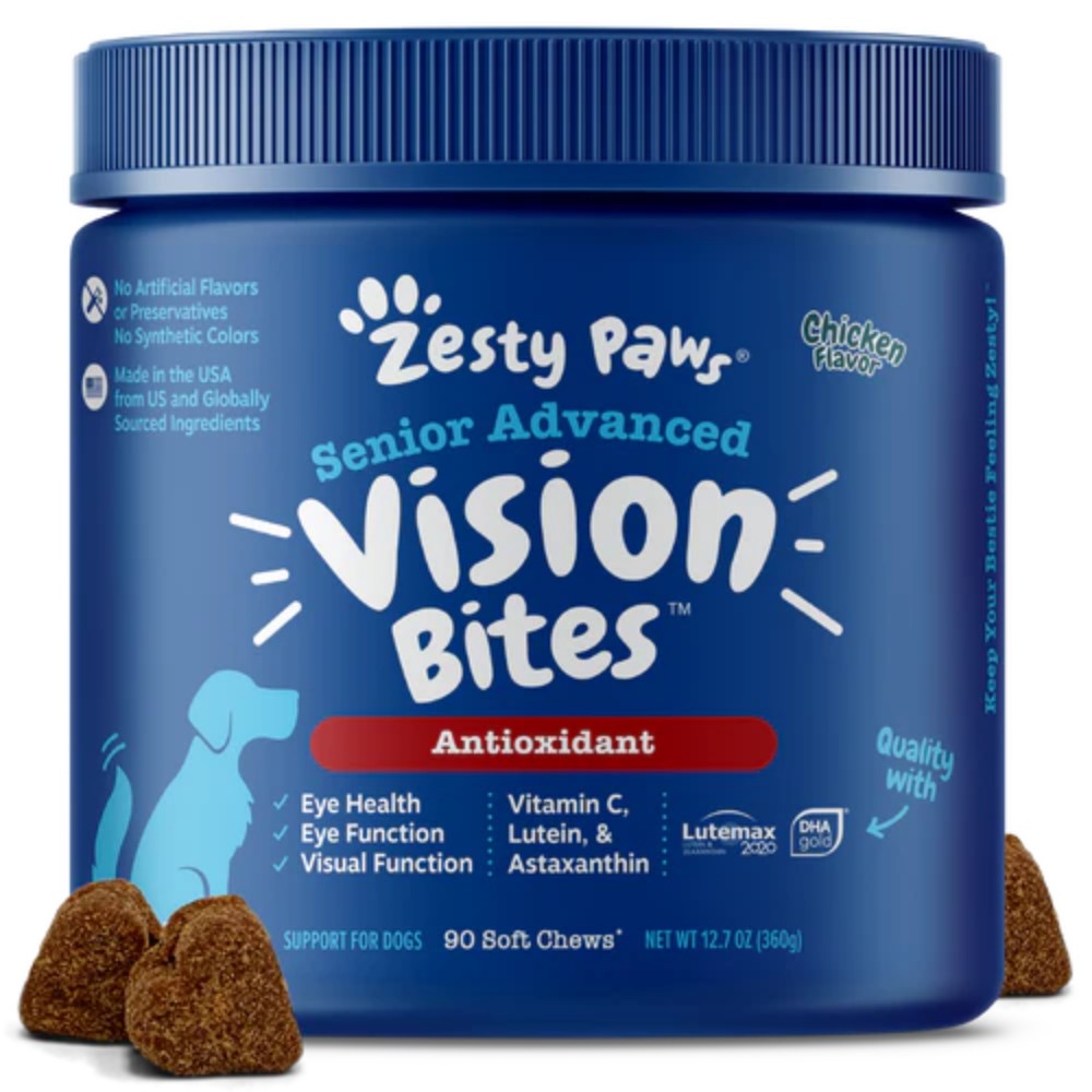 Zesty Paws 90ct Senior Advanced Vision Bites Supplement for Senior Dogs image 2