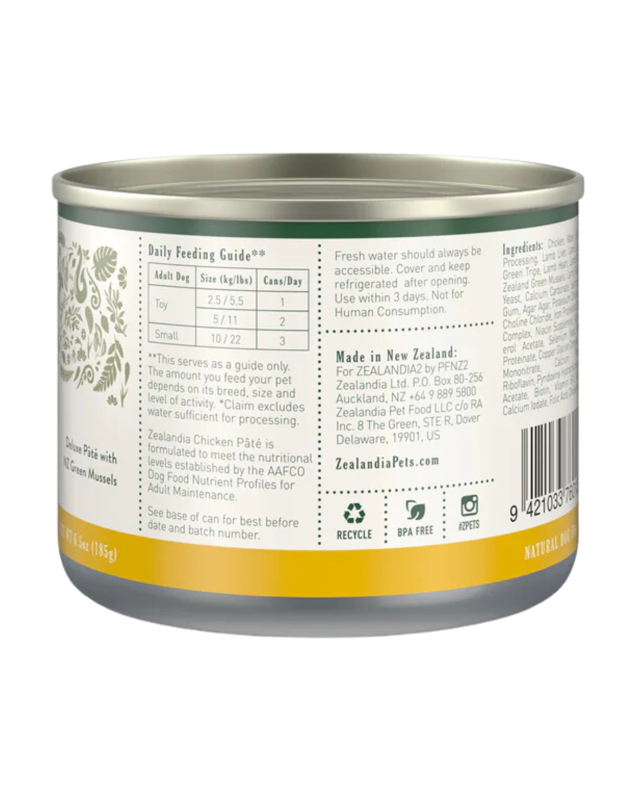 Zealandia Dog 170g Chicken Pate Wet Dog Food (EXP: 09 Apr 2028) image 4