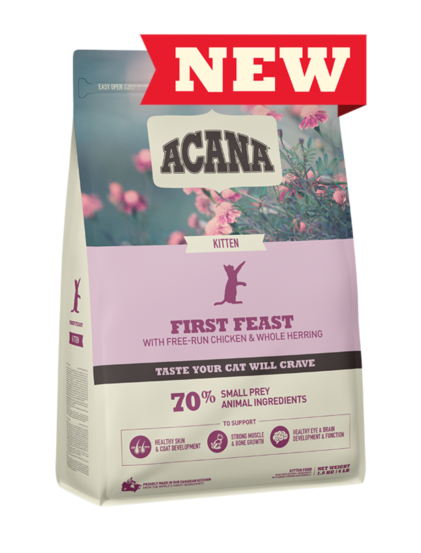 Acana Cat Classic 1.8kg First Feast Kitten Dry Cat Food image 2