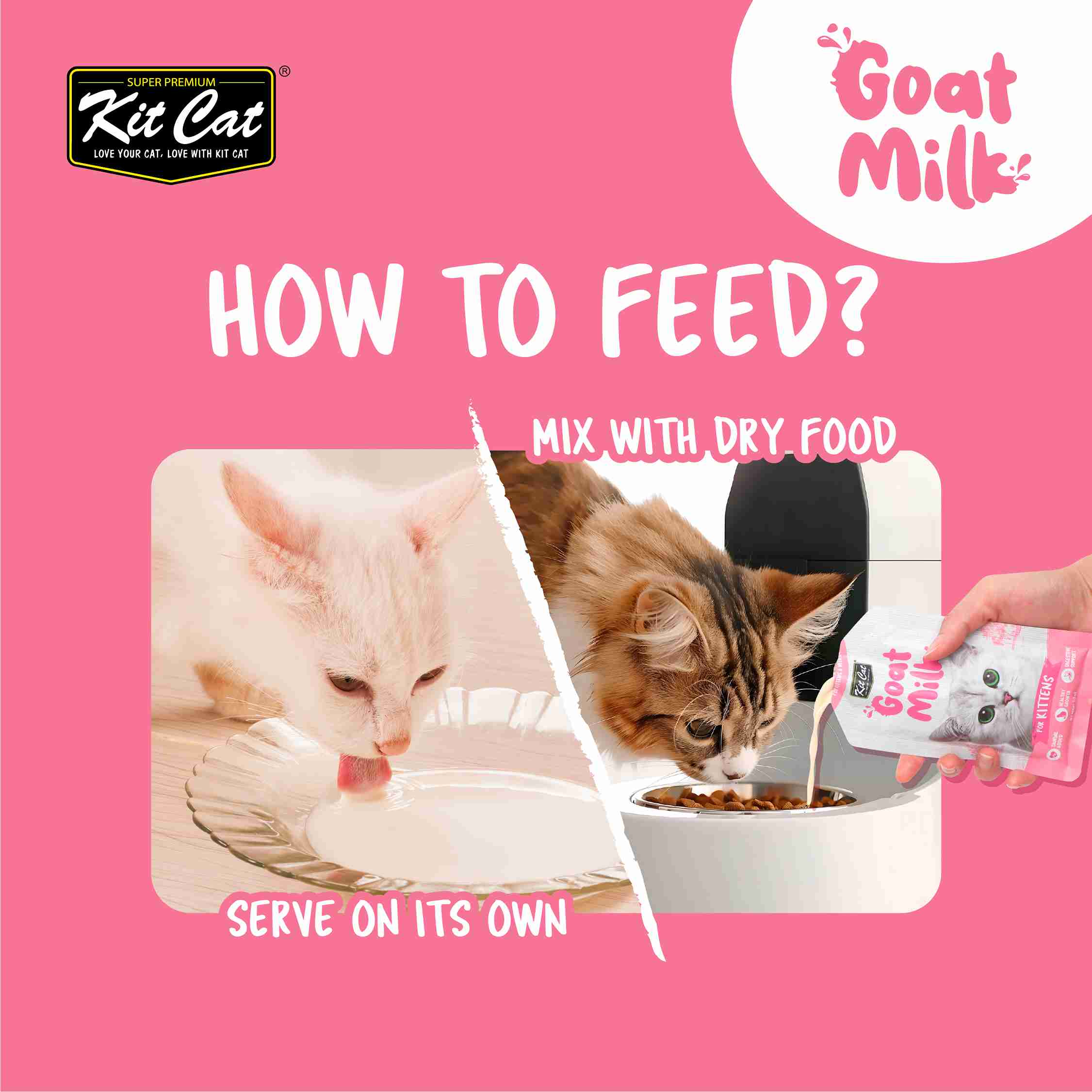 Kit Cat 50ml*6 Lactose-Free Goat Milk Pouches for Cats image 4