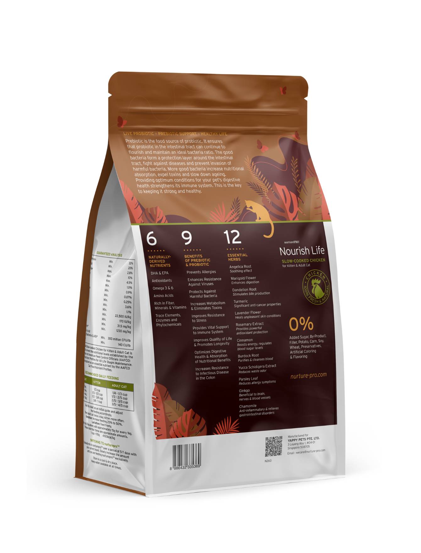 Nurture Pro Cat Nourish Life 300g Slow-cooked Chicken For Kitten & Adult Cat Dry Cat Food image 2