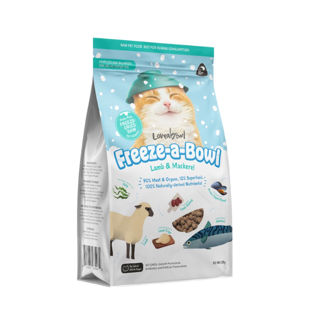 Loveabowl Cat Freeze A Bowl Lamb & Mackerel Dry Cat Food image 3