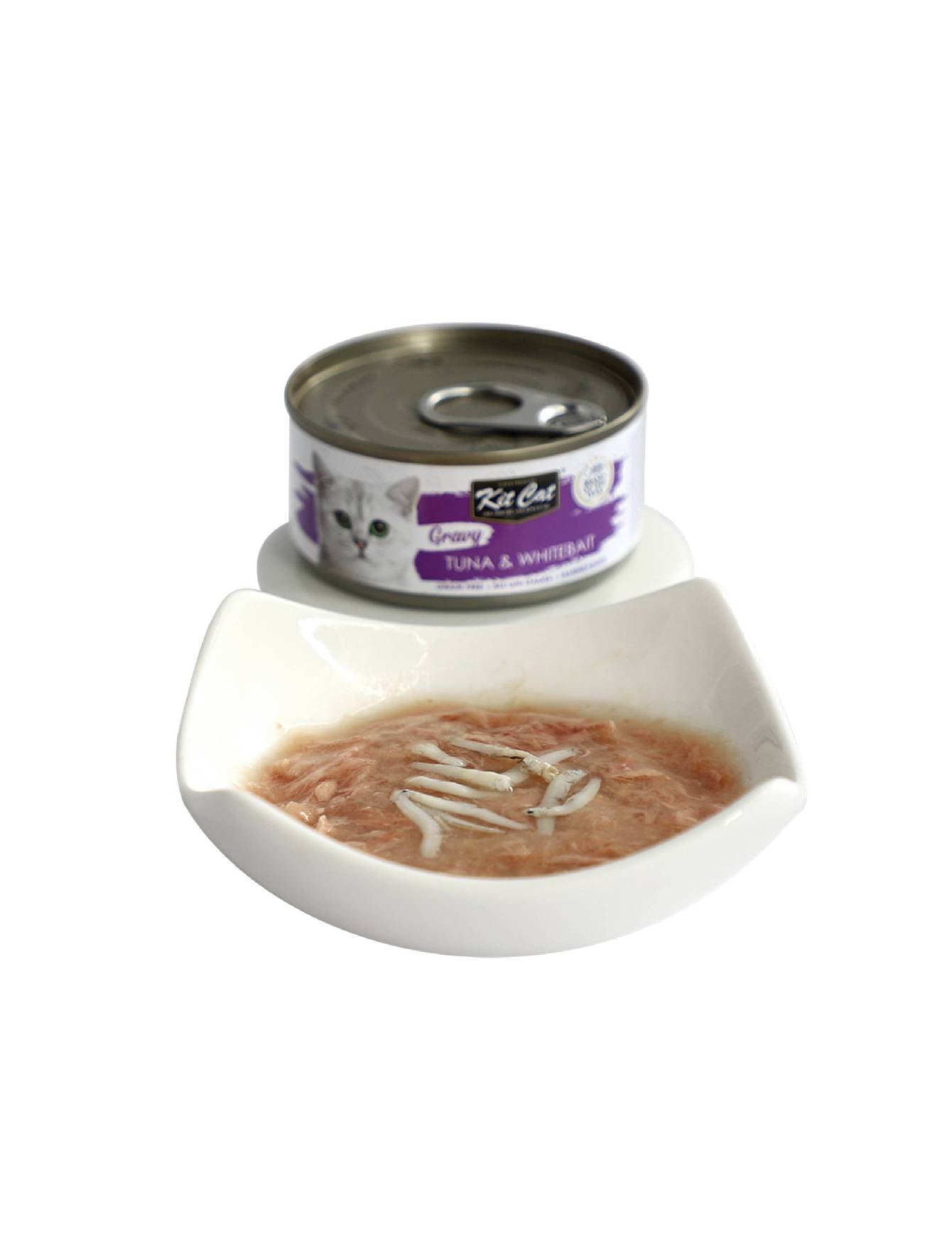 Kit Cat 70g Gravy Canned Tuna & Whitebait Wet Cat Food image 4