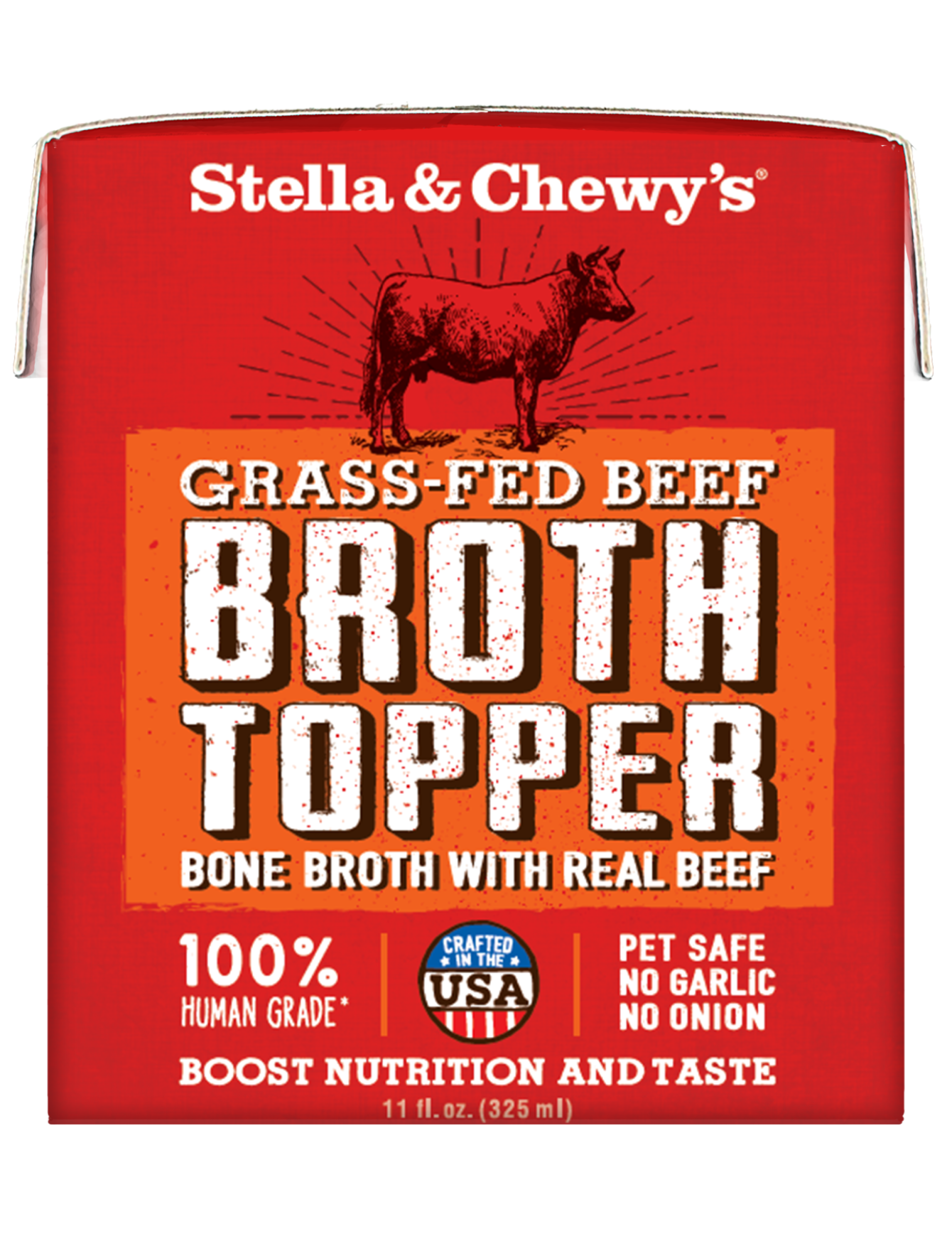 Stella & Chewy's Broth Topper 325ml Grass-Fed Beef Wet Dog Food image 2
