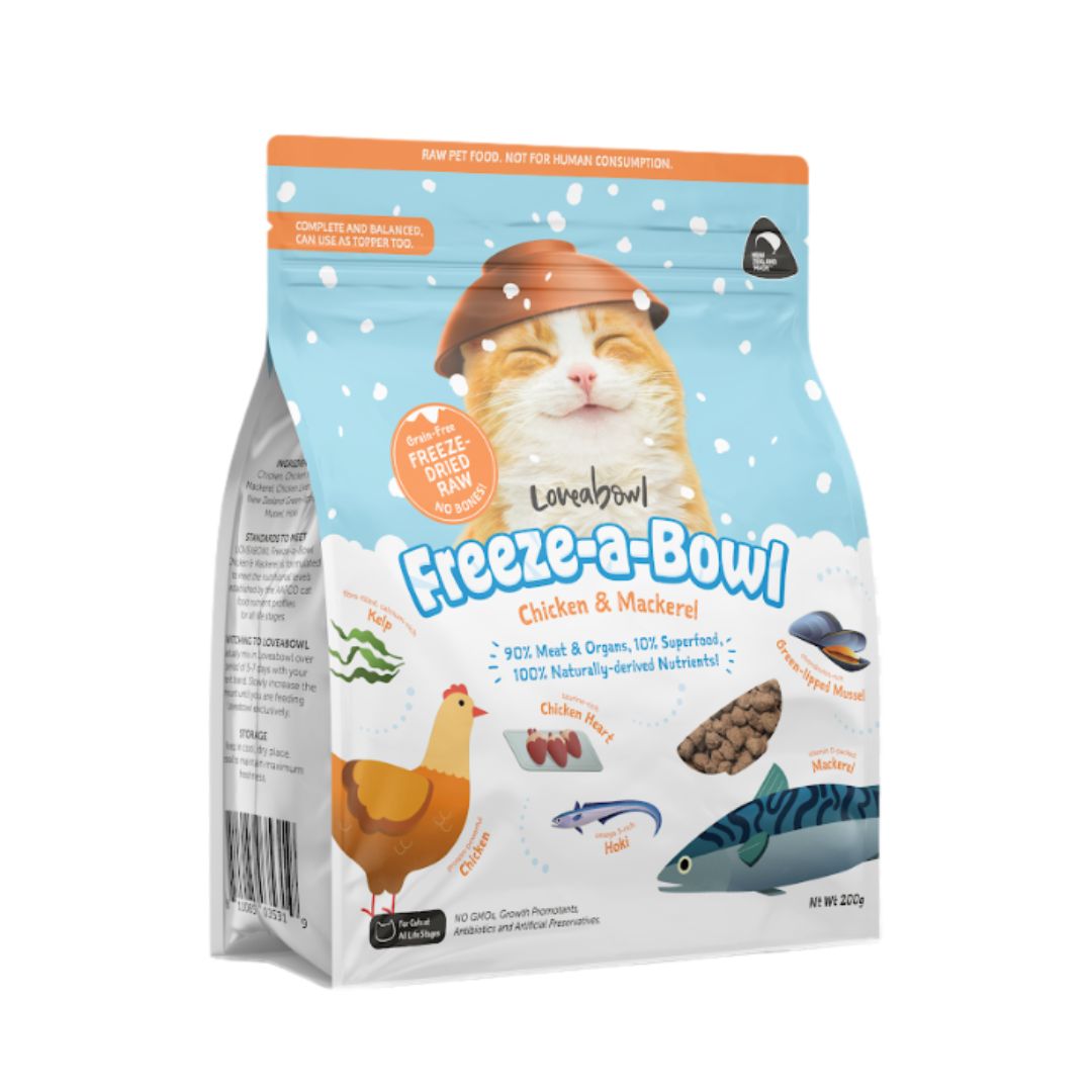 Loveabowl Cat Freeze A Bowl Chicken & Mackerel Dry Cat Food image 2
