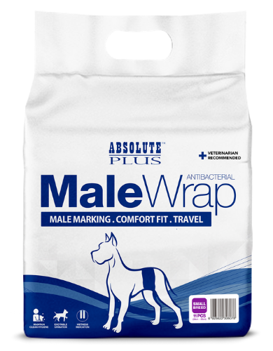 Absolute Plus Comfort Fit Antibacterial Disposable Male Wraps Large: 8 PCS image 2