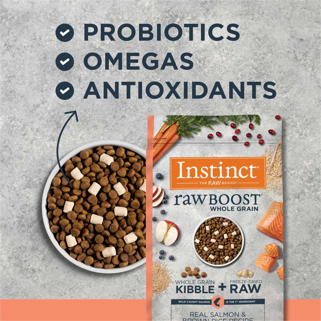 Instinct Raw Boost Dog 19lb Whole Grain Salmon & Brown Rice Dry Dog Food image 5