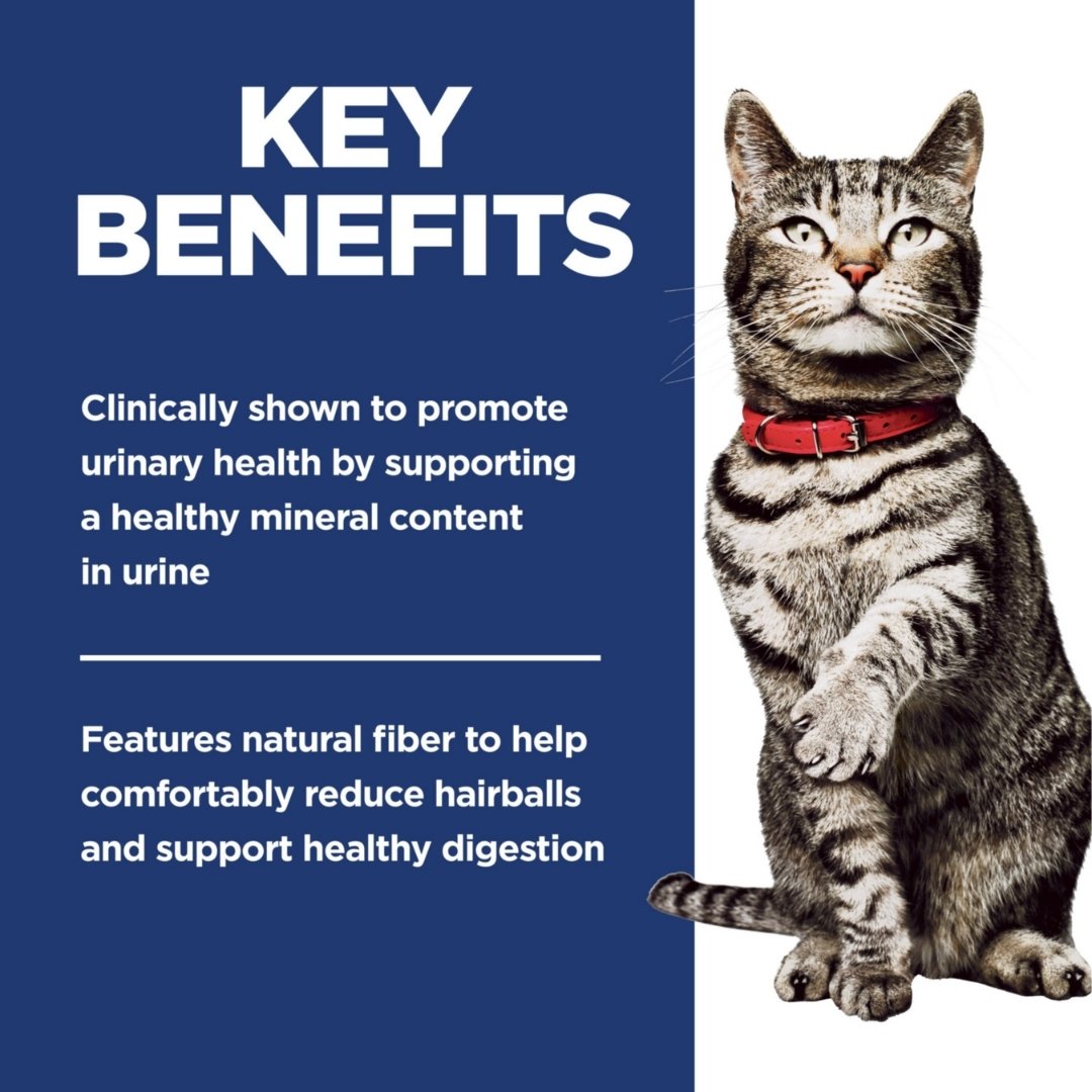 Hill's Science Diet Feline Adult Urinary & Hairball Care Control 1.58kg Dry Cat Food image 5