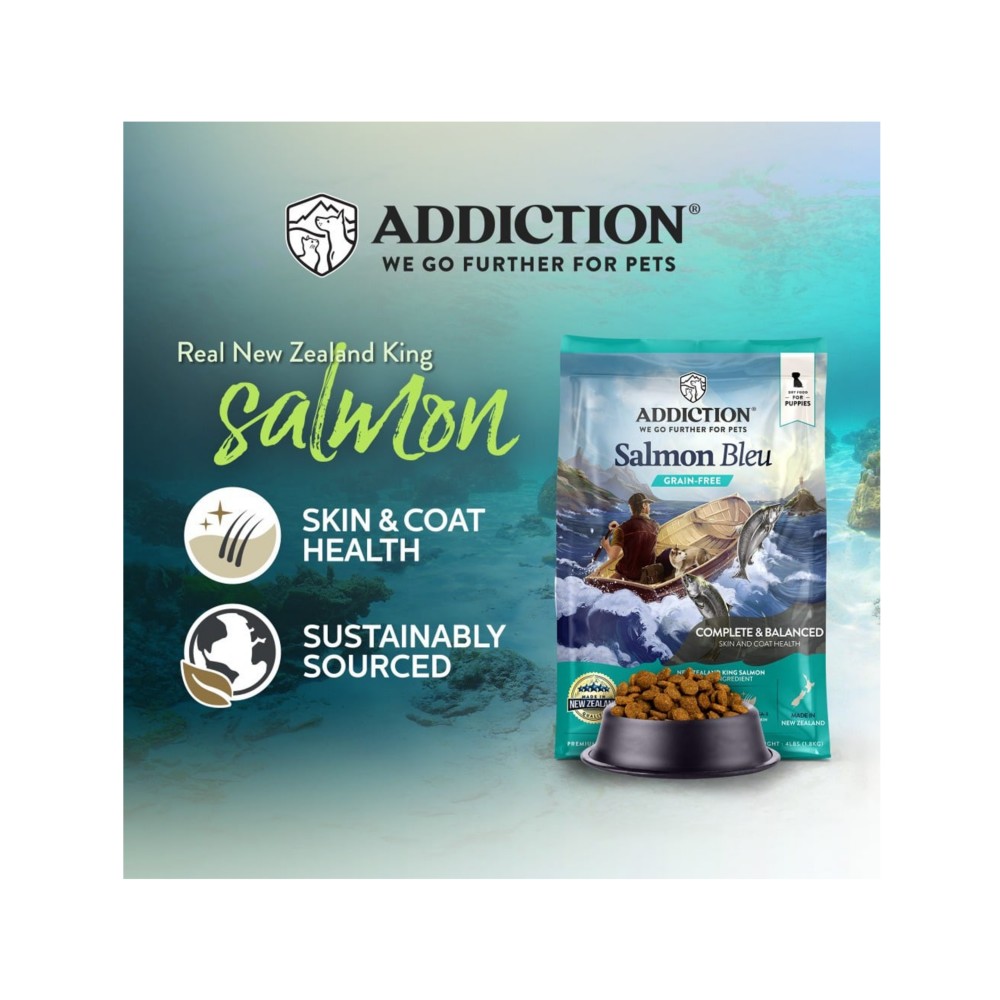 Addiction Dog 1.8kg Grain Free Salmon Bleu Puppy Dry Dog Food image 2