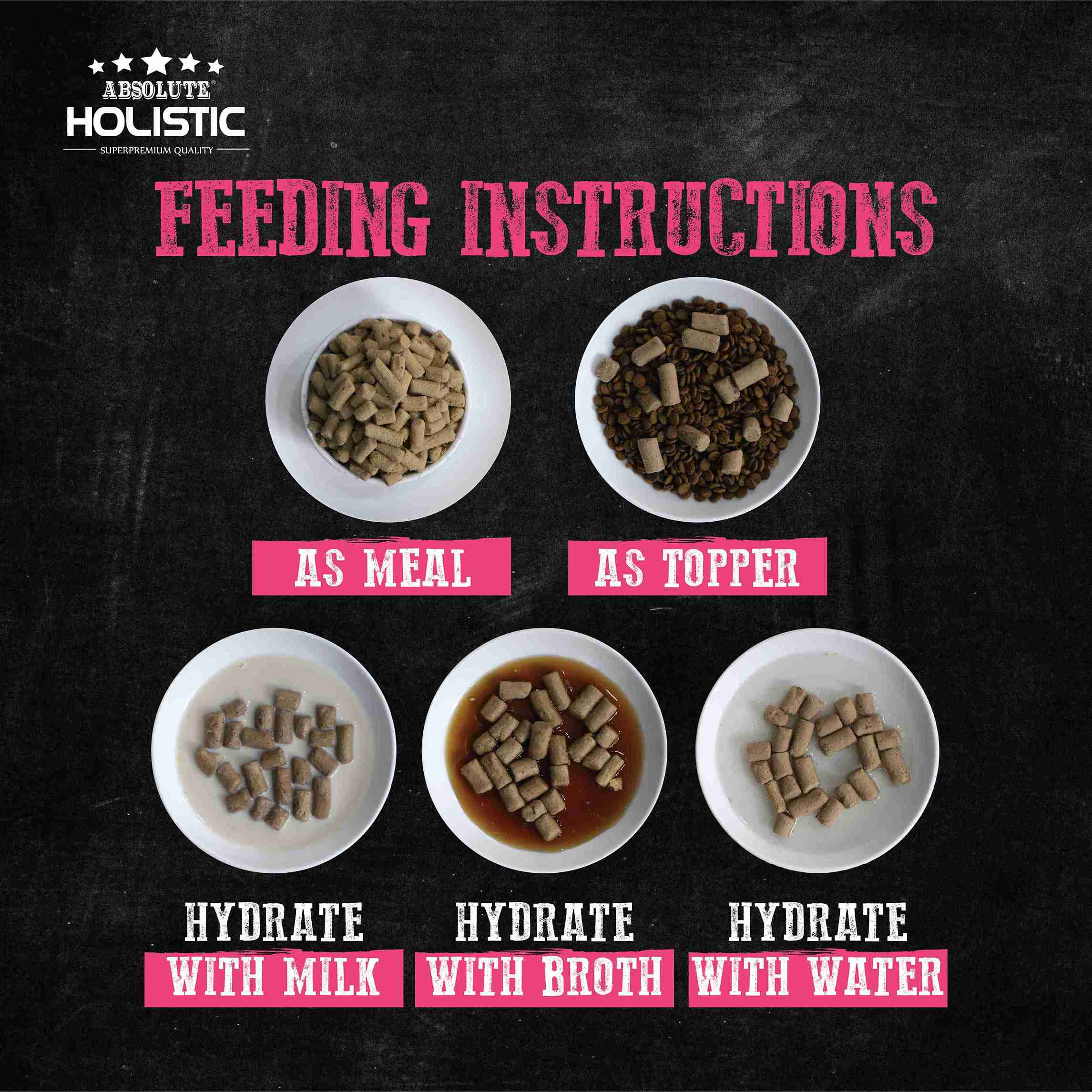 Absolute Holistic Raw in the Bag 14oz Pork Bites Complete Freeze Dried Dog Food (EXP: 15 Apr 2027) image 2