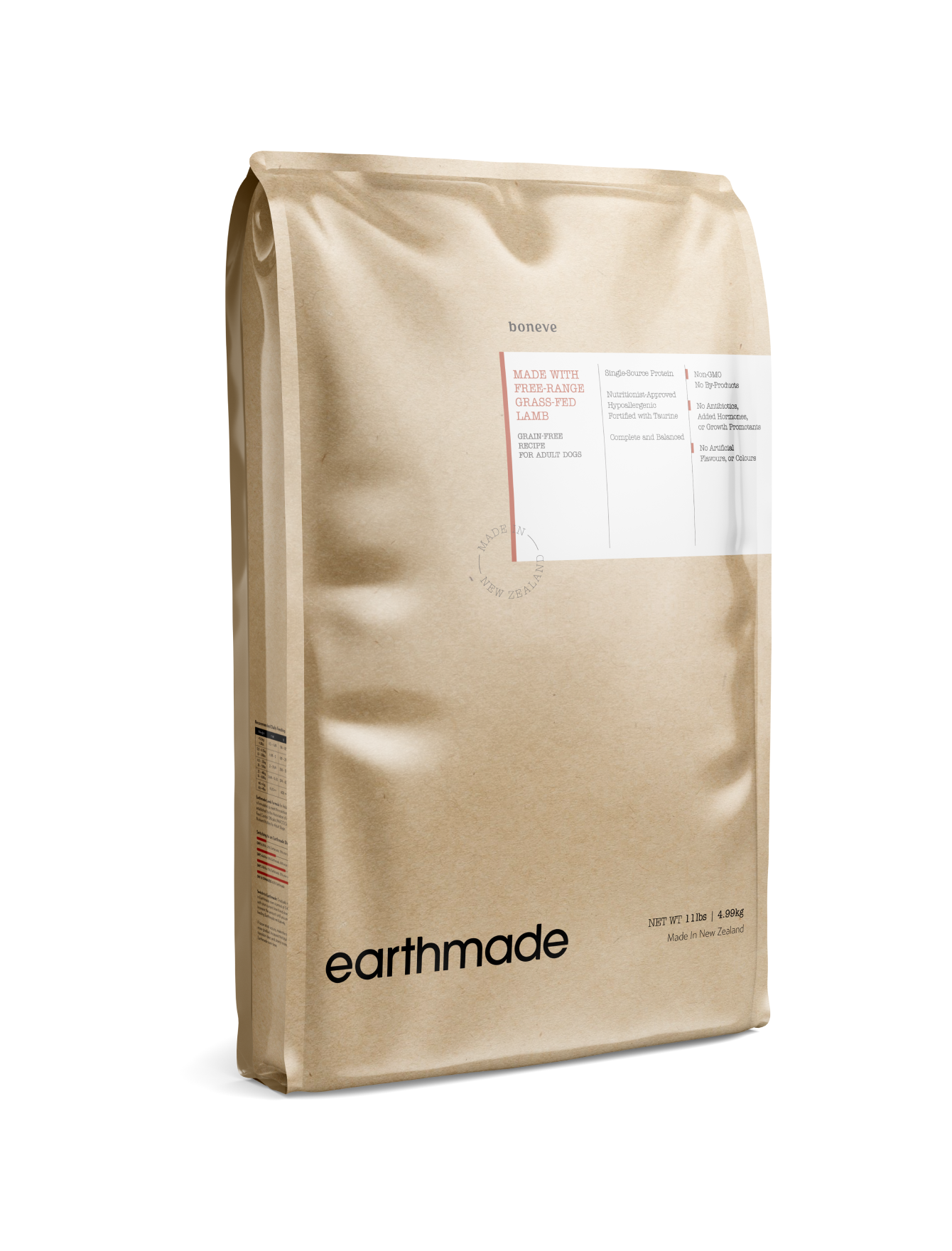 Boneve Earthmade Dog 0.66lbs (300g) Free Range Grass-Fed Lamb Grain Free Dry Dog Food image 3