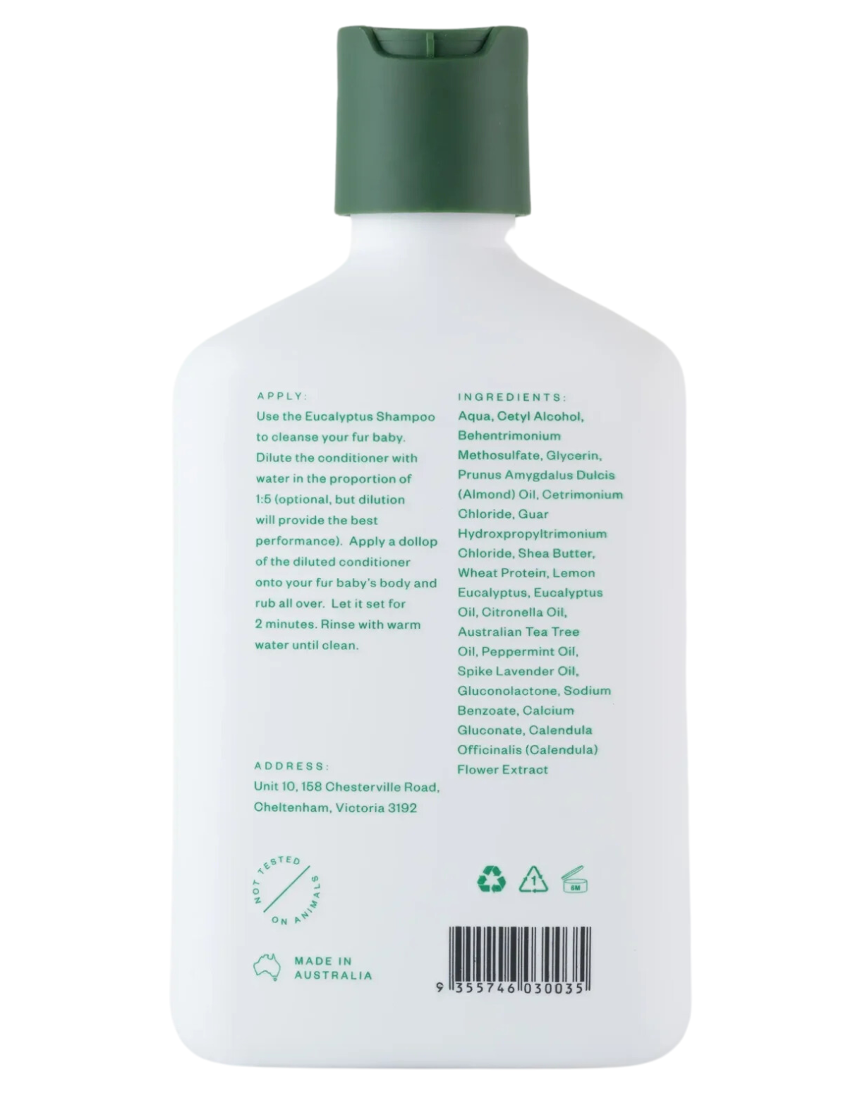 Troopets 340ml Balancing Eucalyptus Conditioner for Dogs image 2