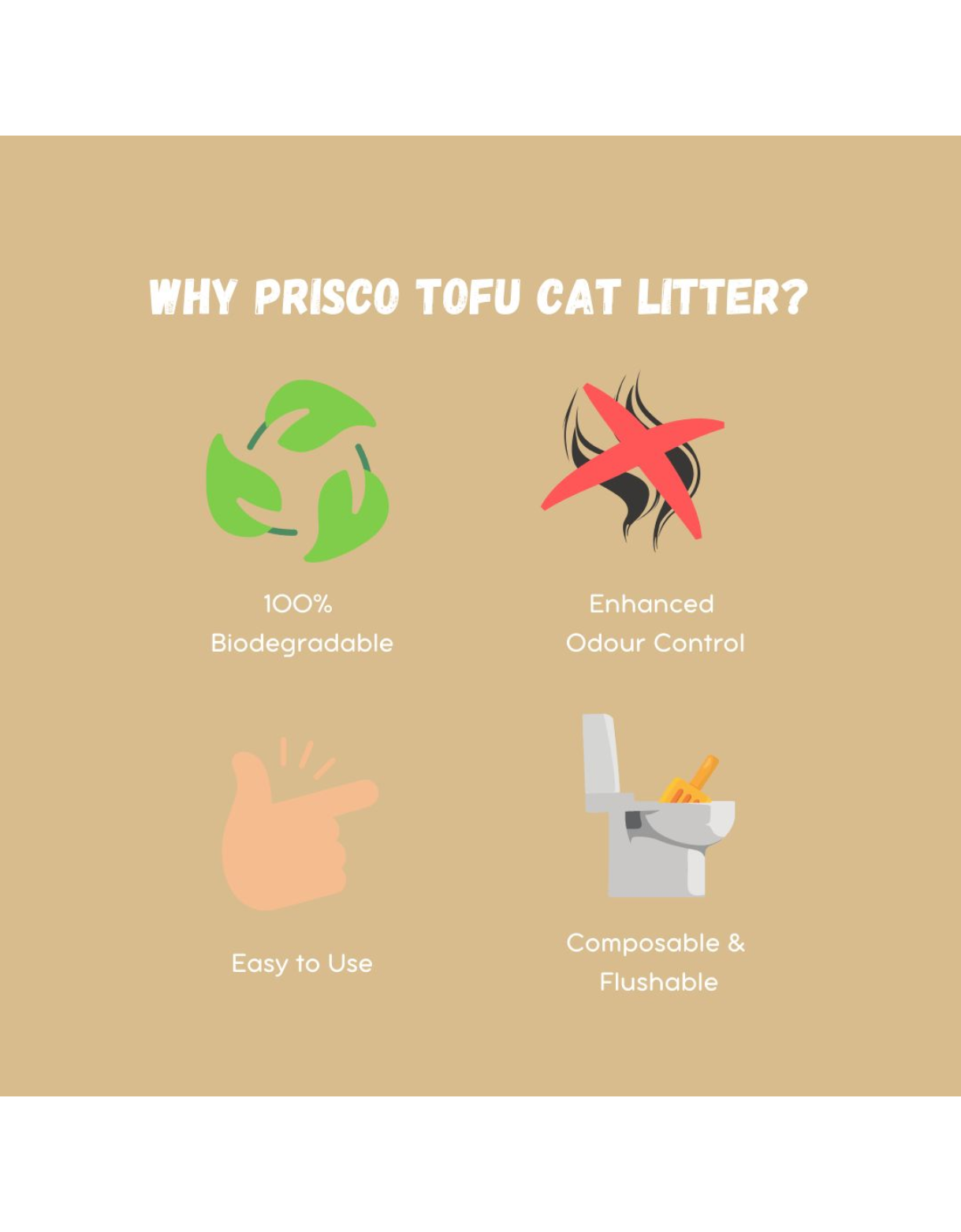 Prisco Tofu Cat Litter 7L Original image 3