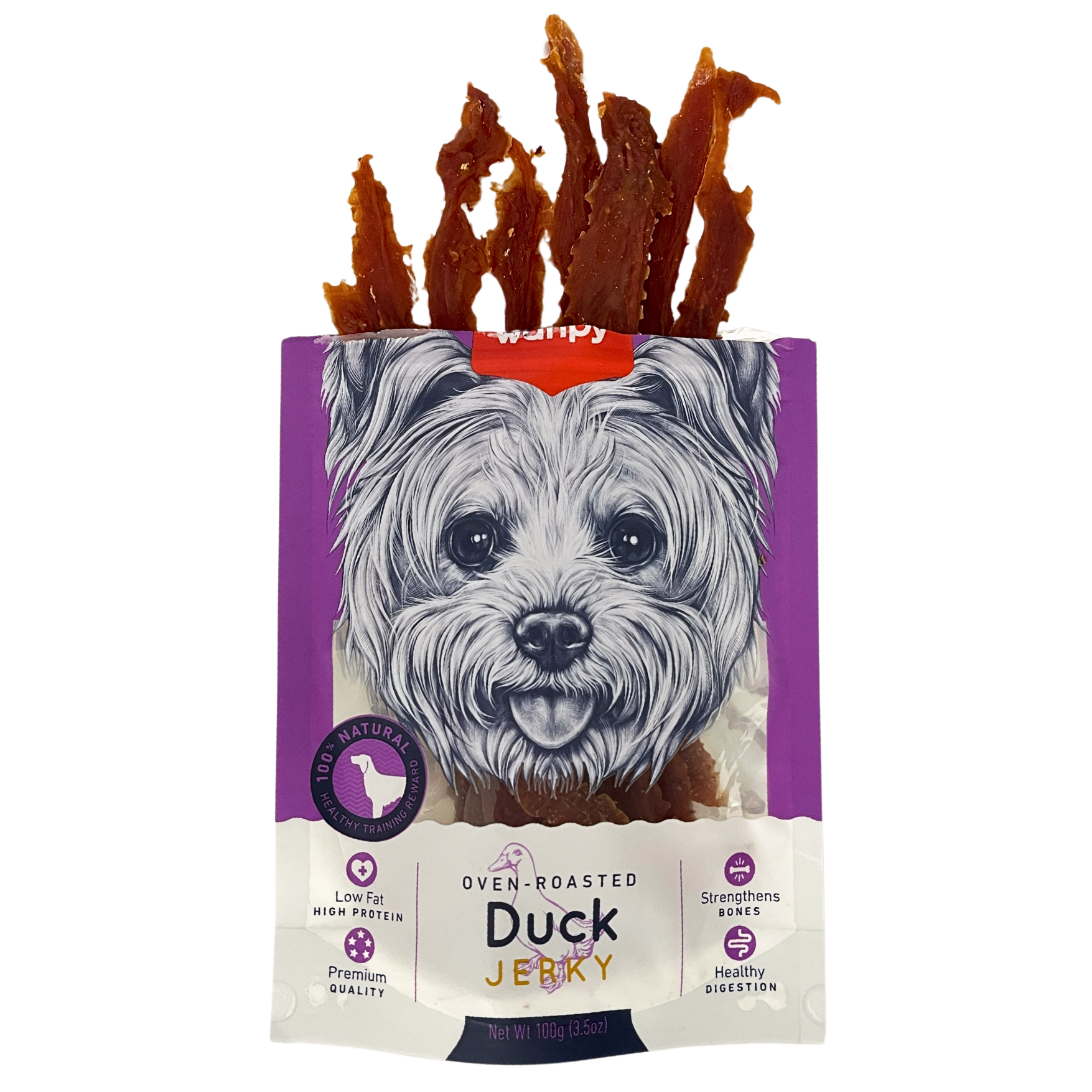Wanpy Oven-Roasted Duck Jerky 100g Dog Snack image 5