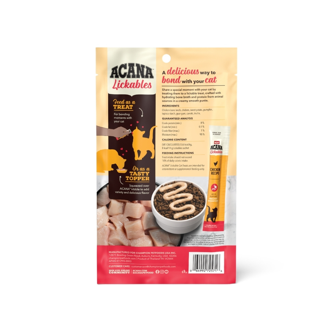 Acana Cat 14gx5 Lickables Chicken Cat Treat image 6