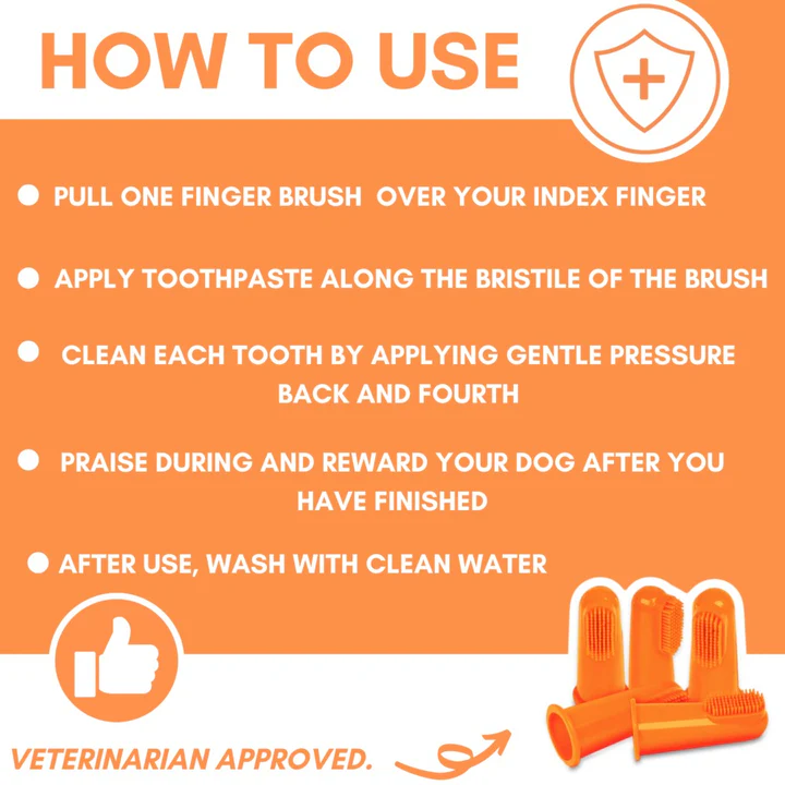 Dogslife Silicone Finger Toothbrushes 5 Finger Brushes image 5
