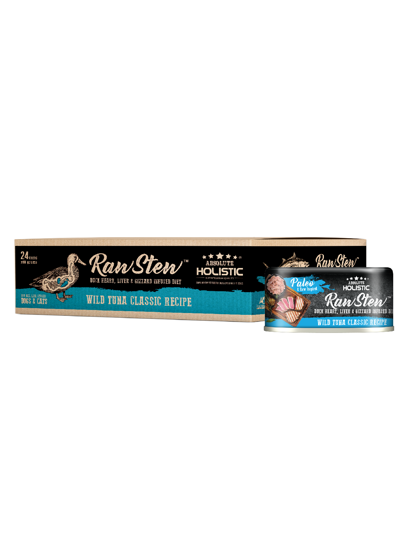 Absolute Holistic Rawstew 80g Wild Tuna Classic Wet Food For Cats And Dogs image 3