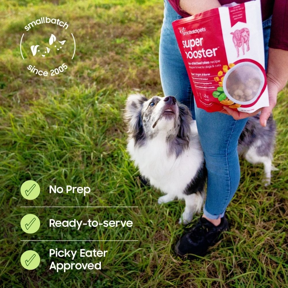SmallBatch Super Booster 7oz Freeze Dried Raw Topper Lamb Bites for Dogs & Cats image 3
