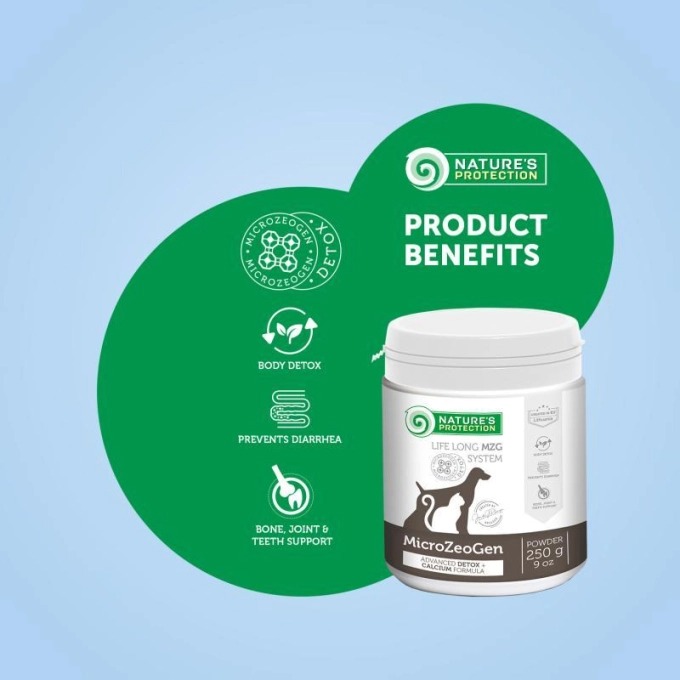 Nature's Protection 250g MicroZeoGen Advanced Detox & Calcium Pet Supplement image 2
