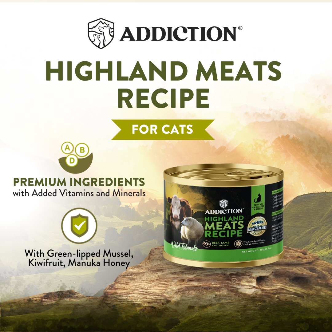 Addiction Cat Wild Islands 185g Highland Meat Grain Free Wet Canned Cat Food image 5
