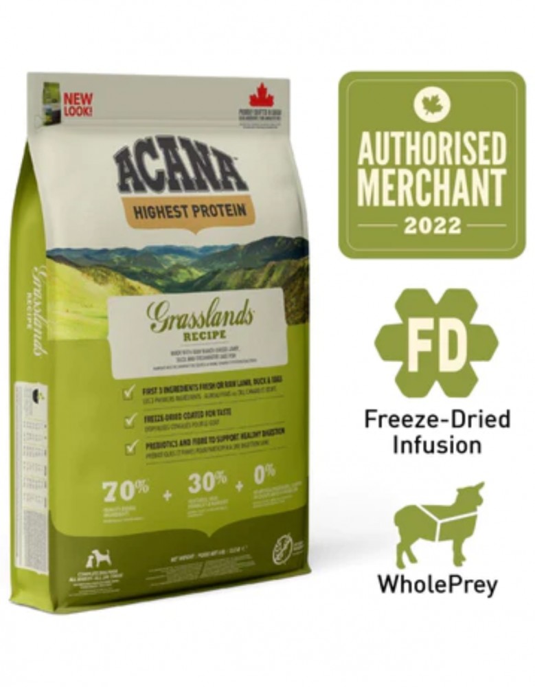 Acana Dog Regionals Freeze-Dried Infused 2kg Grasslands Dry dog Food (EXP: 24 Jan 2027) image 5
