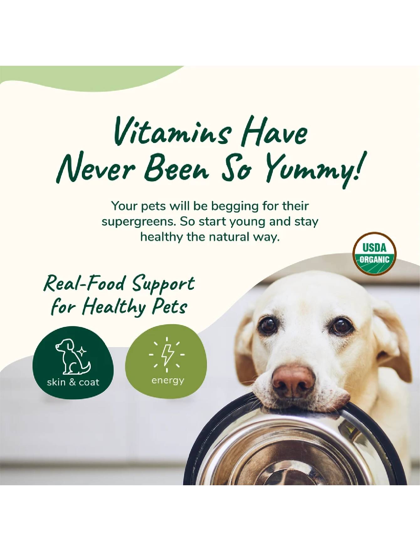 Kin+Kind 226g Organic Healthy Skin & Coat Supplement for Dogs &  Cats image 2