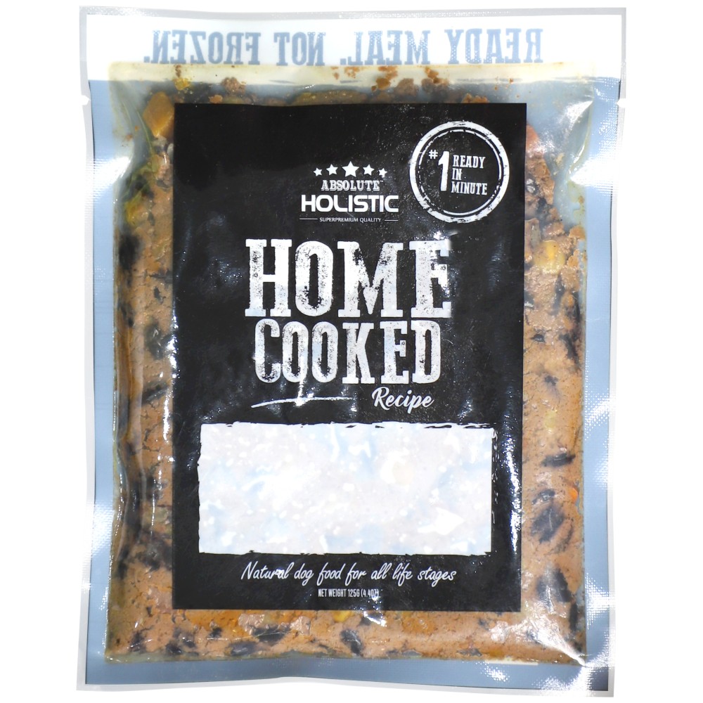 Absolute Holistic Home Cooked Recipe Trial Pack (125G X 3) Duck, Peas & Pumpkin Dog Food image 8
