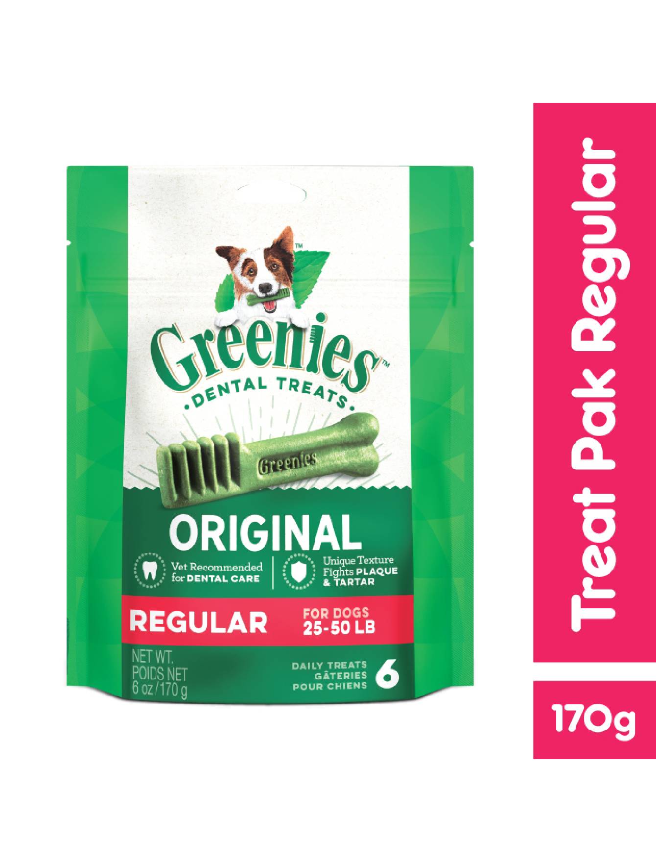 Greenies Dog 6oz (170g) Canine Regular Dental Dog Treats image 2