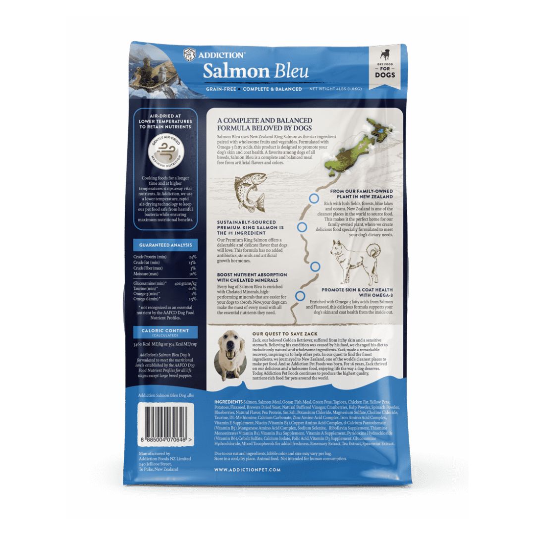Addiction Dog 15kg Grain Free Salmon Bleu Dry Dog Food image 6
