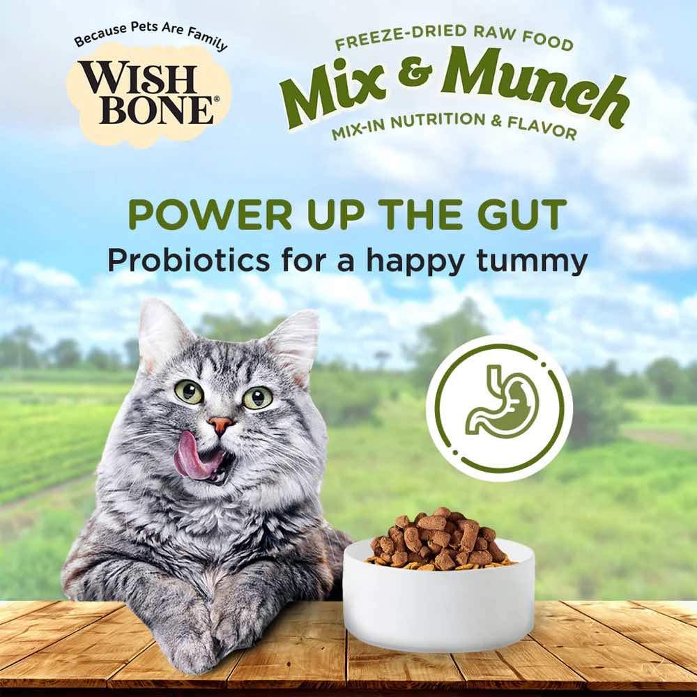 Wishbone Cat 350g Mix & Munch Lamb Goat and Chicken Freeze Dried Raw Cat Food image 6