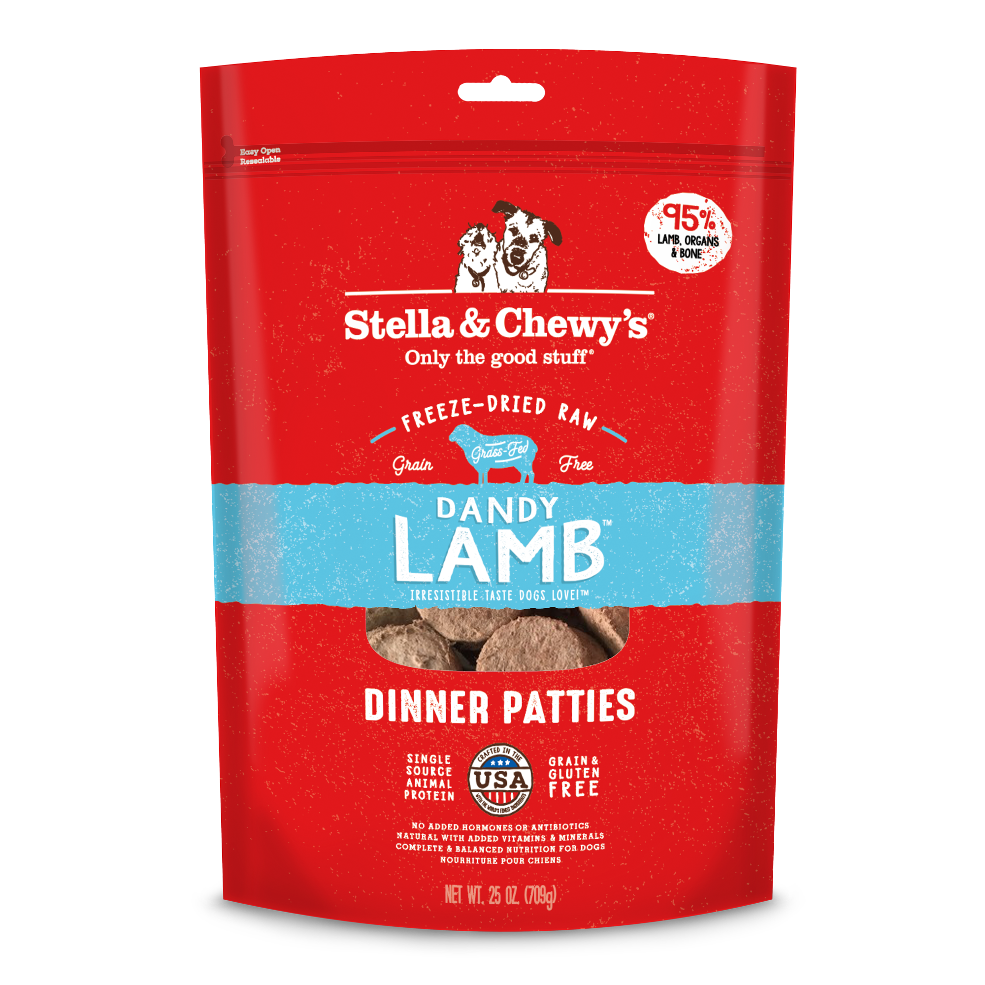 Stella & Chewy's Dinner Patties 14oz (397g) Dandy Lamb Dry Dog Food image 2